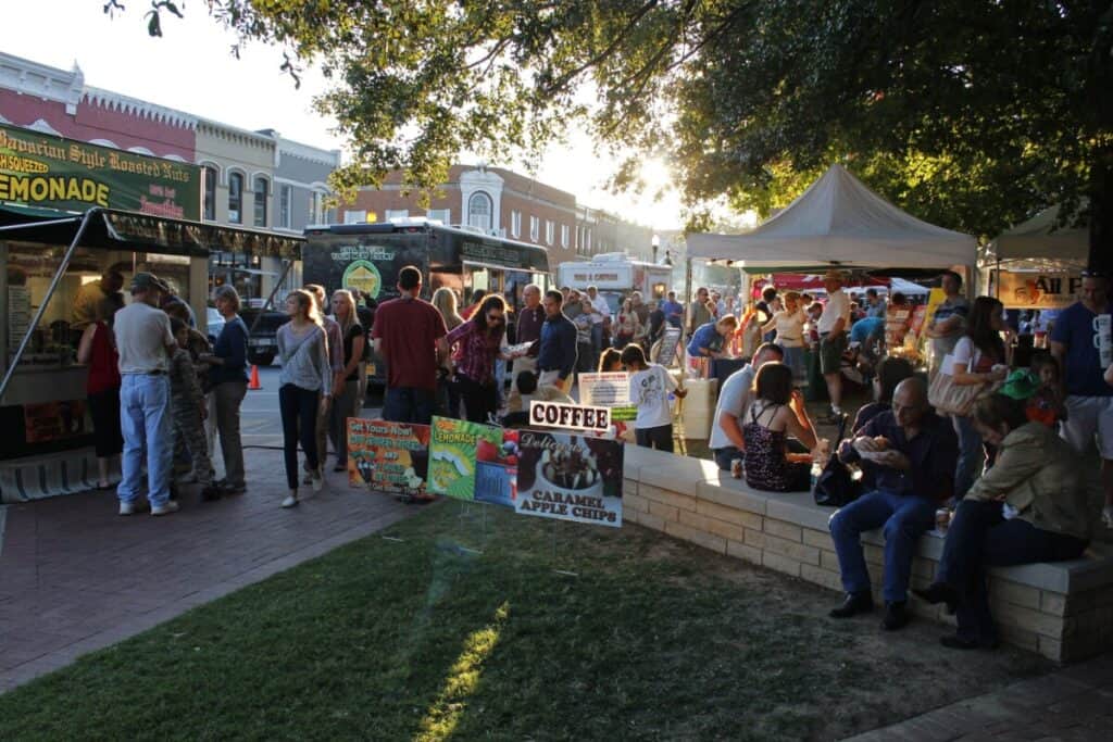 First Fridays in Bentonville, Arkansas. Magicians, Science, Games, and